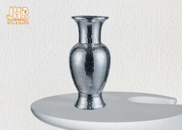 Home Decor Mosaic Glass Table Vase Fiberglass Flower Pots Wedding Centerpiece