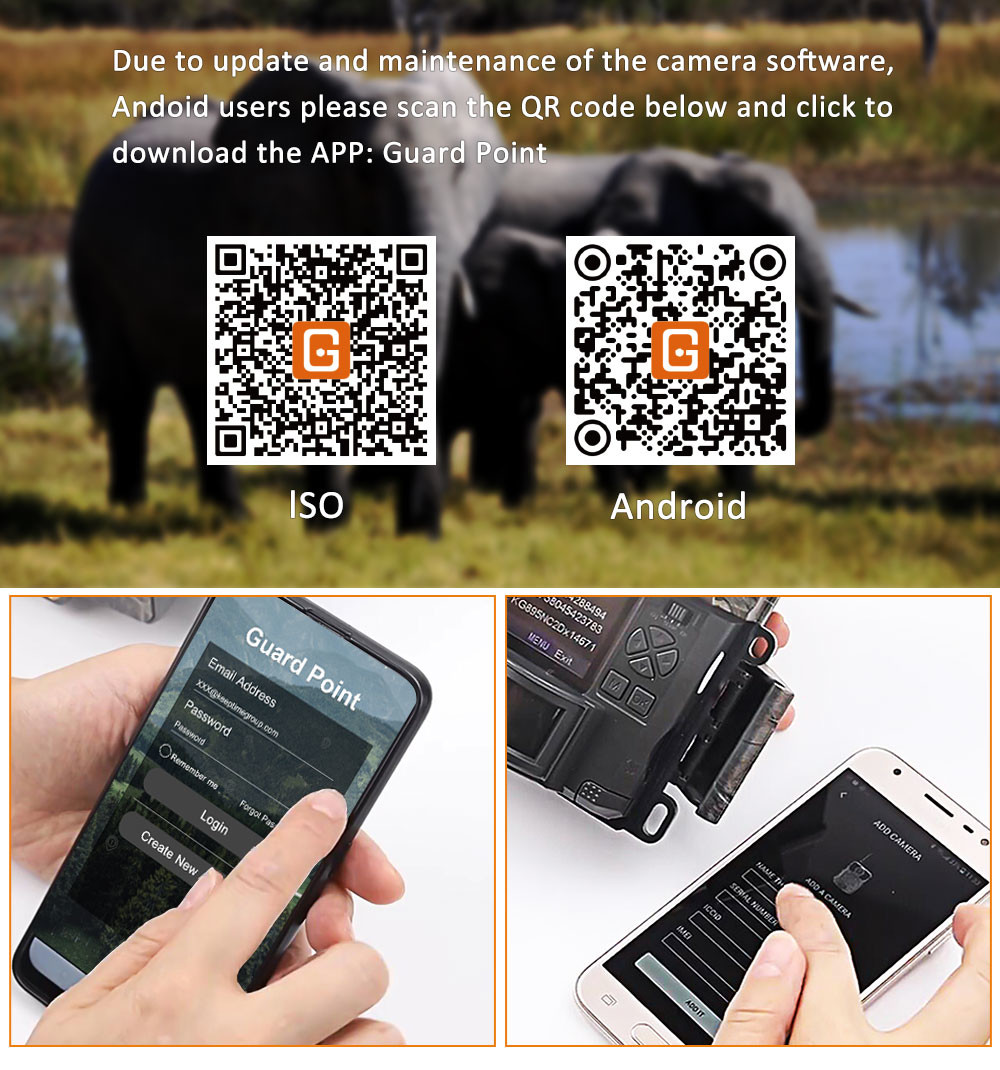 Keepguard 4.0 App Remote Anti-theft LTE GPS Night Vision Cloud Hunting Trail Camera