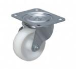 light duty 2" side brake white PP fat caster USA style, 3 inch rigid industry