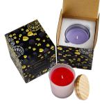 Large Pillar Glass Jar Scented Candle Scented Soy Wax Candles For Meditation