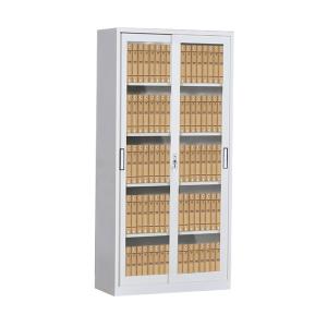 Quality Office Glass Sliding Door Gray 5 Tiers Metal Storage Cabinet wholesale