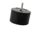 M5 / M6 Rubber Vibration Isolator Mounts Custom Molded Rubber Parts