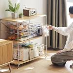 Transparent Various Designs Freezer Bins Refrigerator Organizer Drawer Storage
