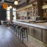 NSF Approved Solid Surface Bar Counter Restaurant Bar Counter Free Design