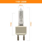 110V 350W G22 Clear Quartz Light Bulbs Halogen Locomotive Lamp