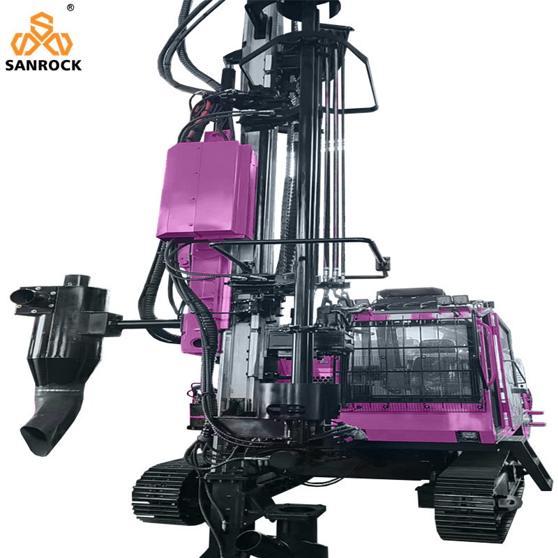 Crawler Mining Drilling Rig Rock Blast Hole Drilling Machine 264KW Diesel Integrated Hydraulic Drilling Rig