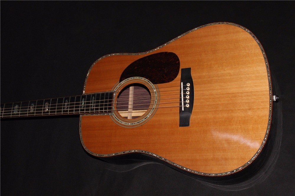 AAAA all solid dreadnought guitars customize D-45 handmade amazing acoustic guitar