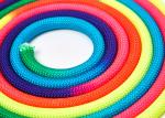Rainbow Fluorescent Nylon Rope 10mm Polyester Braided High Strength Cord