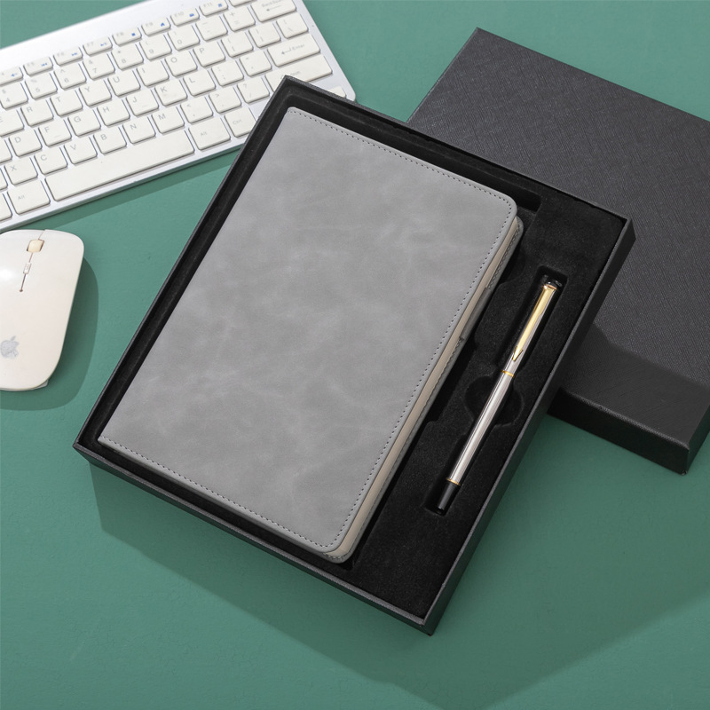 Leather Notebook Set Custom Notebooks and Pen Set for Business Office Gift Promotion