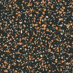 False Stone Slabs Terrazzo Porcelain Tile Floor Decoration Black Color