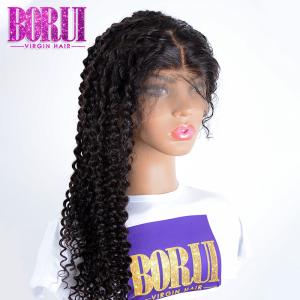 Quality Natural Color Curly Lace Front Wig, 13*6 Deep Parting Human Hair Wigs wholesale