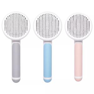 Quality Wholesale Automatically Pet Dog Cat Grooming Brush Self Cleaning Remove Dog Hairs Pet Comb wholesale