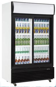 Quality Double Glass Door Chiller , 1010L Commercial Bar Fridge With Glass Door wholesale
