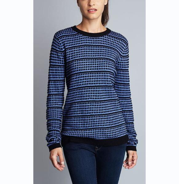 WOMEN'S 37% VISCOSE/ 33%NYLON/ 25%LAMBSWOOL/ 5%CASHMERE FLOATING JACQUARD