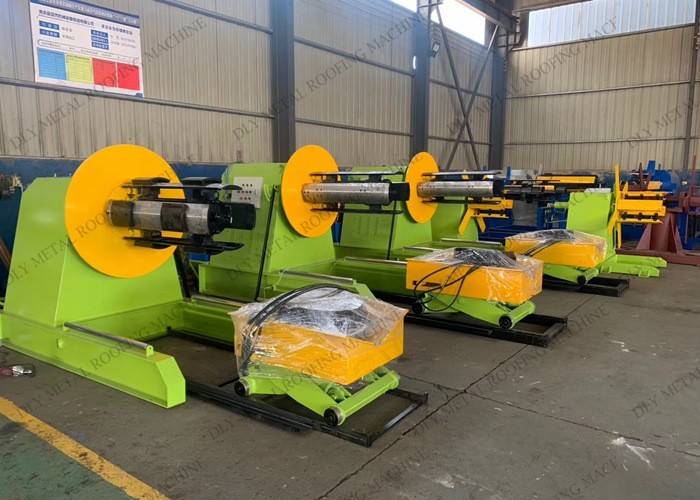 Hydraulic 5T Metal Decoiler Machine 3KW Coil Decoiler Auto Control