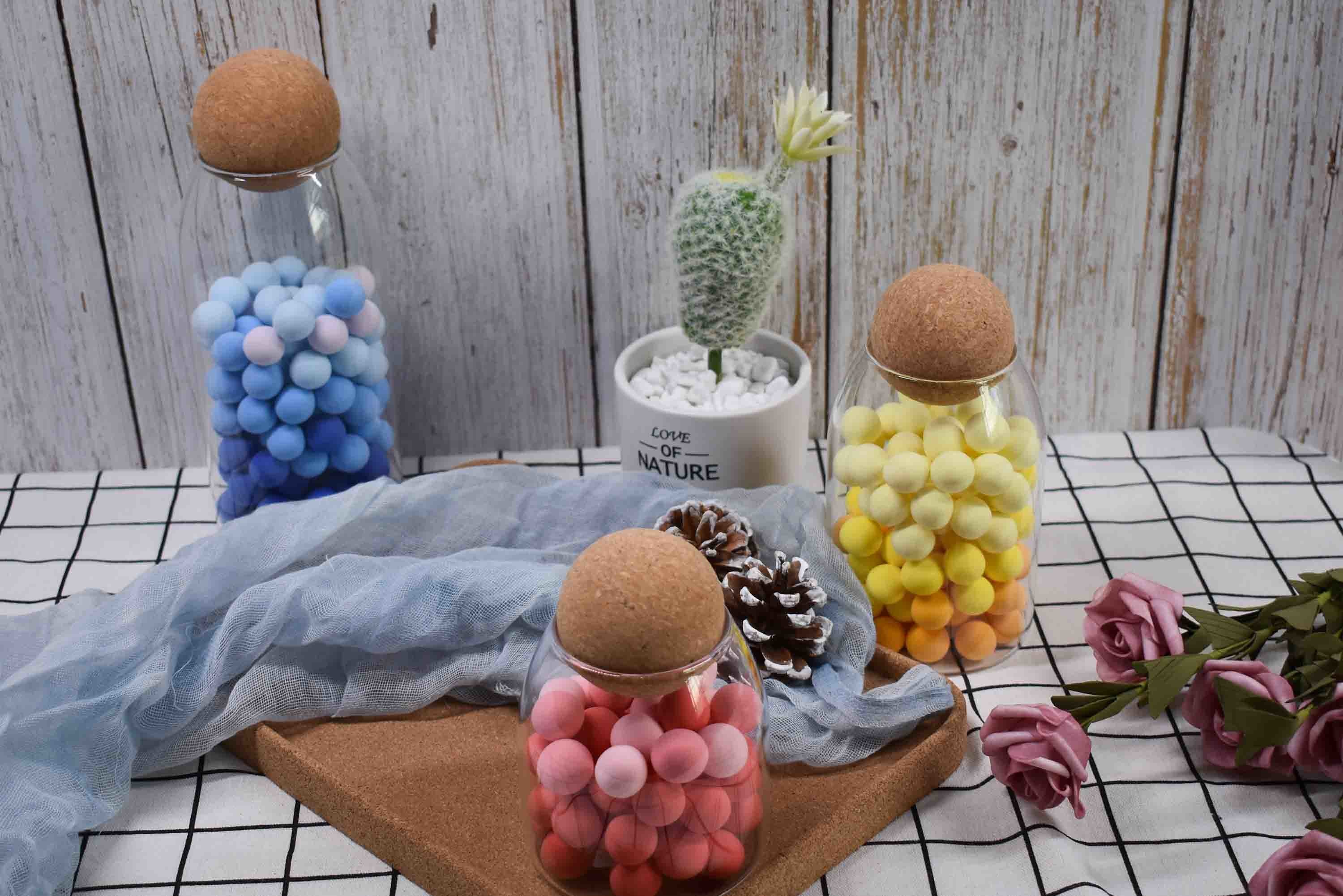 Food Grade Natural Jar Cork Lid Decorativeness Dia 50mm