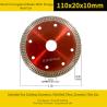 Buy cheap Steel Core Red 110mm Diamond Cutting Disc Hot Pressed from wholesalers