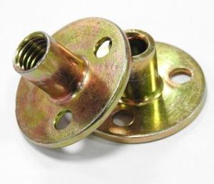 Quality Furniture Galvanized Round T Nut Plate Countersunk Brad Hole M5 X 25 Size wholesale