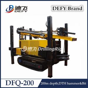 Quality Defy DFQ-200 Hydraulic DTH Hammer Shallow Water Well Bore Hole Drilling Machine Price wholesale