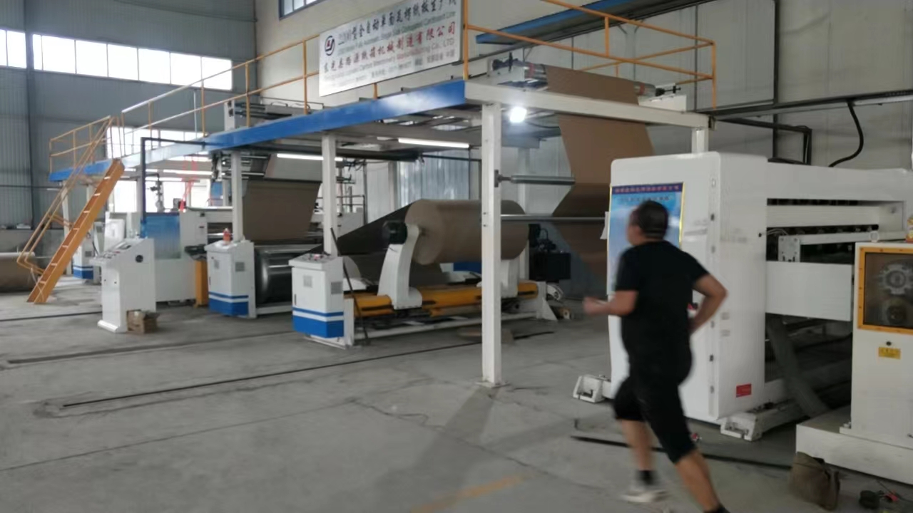 Automatic High Speed 3ply Corrugated Cardboard Production Line for Paper Forming Machine