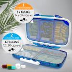 Travel Pill Organizer - Moisture Proof Pill Holder Daily Medicine Organizer Box