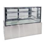 Refrigerated Countertop Bakery Display Case With Stainless Steel Or Marble Base