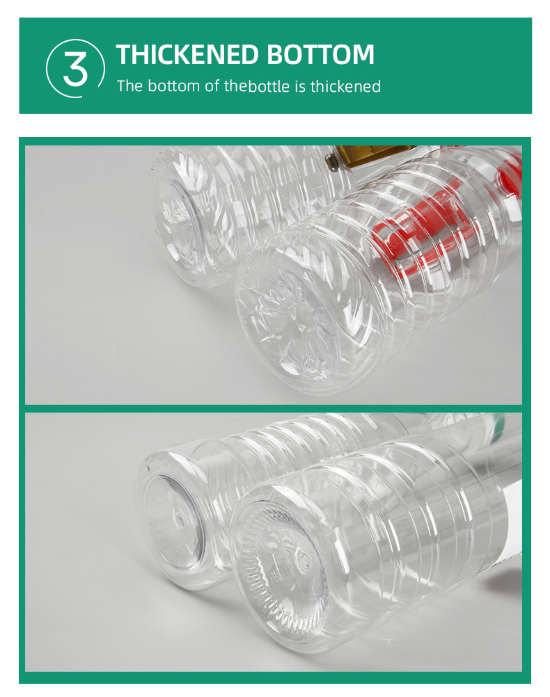 Transparent Plastic Condiment Bottles 500ml 900ml 1800ml 5000ml Olive Oil Plastic Bottle