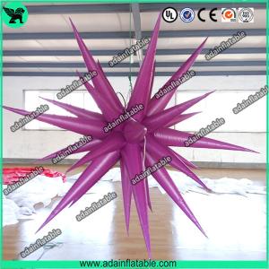 Quality 2m 210T Polyester Cloth Purple Inflatable Star wholesale