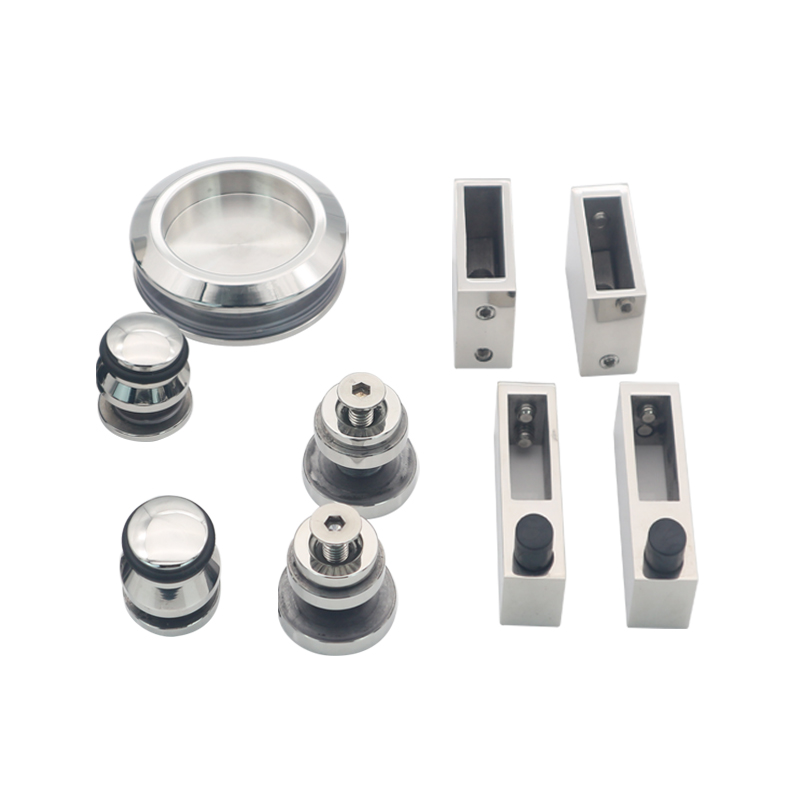 12MM Glass Tray Taky Round Bathroom System Hardware Sliding Glass Door Accessory Shower Room Enclosure Kit