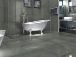 Light Grey Stone Effect Ceramic Floor Tiles , Porcelain Floor Wall Tile 10mm