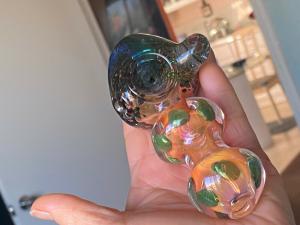 Quality 5&quot; Collectible Heavy Solid Glass Hand Pipes Tobacco Smoking wholesale