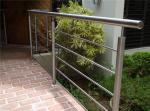 316 304 Stainless Steel Stair Railing 12.7mm Rod Diameter Indoor / Outdoor