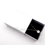 Middle Kraft Paper Jewelry Boxes Cardboard / Paperboard Gift Box Multiple Color
