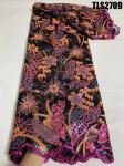African 2023 Senegal Embroidery French Lace Fabric with 3D Flowers and Wax