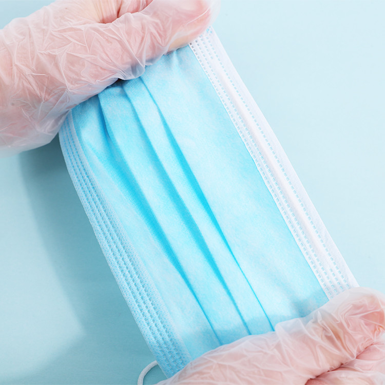 3 Ply Disposable Face Mask , Non Woven Disposable Mask Earloop Style