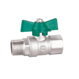 Quality 1/2&quot; T Handle Brass Gas Ball Valve 16 Bar Sand Blast Processing wholesale