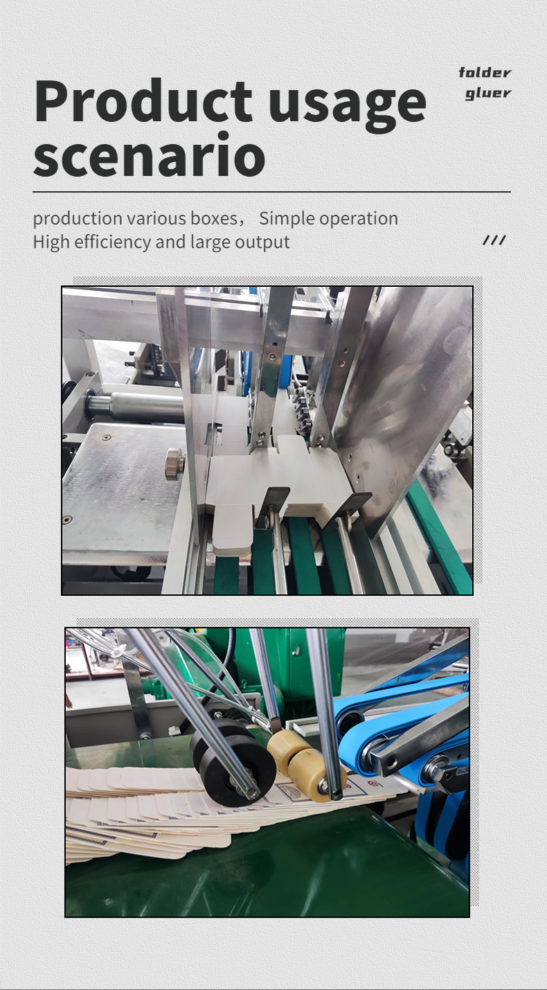 380v Automatic Grade Automatic Flexo Folder Gluer For Paper Pasting Machinery