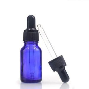 Quality 15ml Blue Glass Bottle With Dropper Bottles For Essential Oils,Lab Chemicals wholesale