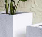 Powder Coated Finishing Fiber Clay Planters For Gardening Needs