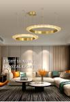 Luxury Crystal Chandelier For Living Room Round Creative Design gold pendant