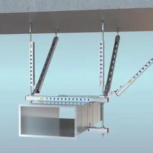 Quality 1.95kg Galvanized Steel Earthquake Cross Brace Seismic Bracing Ductwork Fireproof Anti Seismic Support wholesale