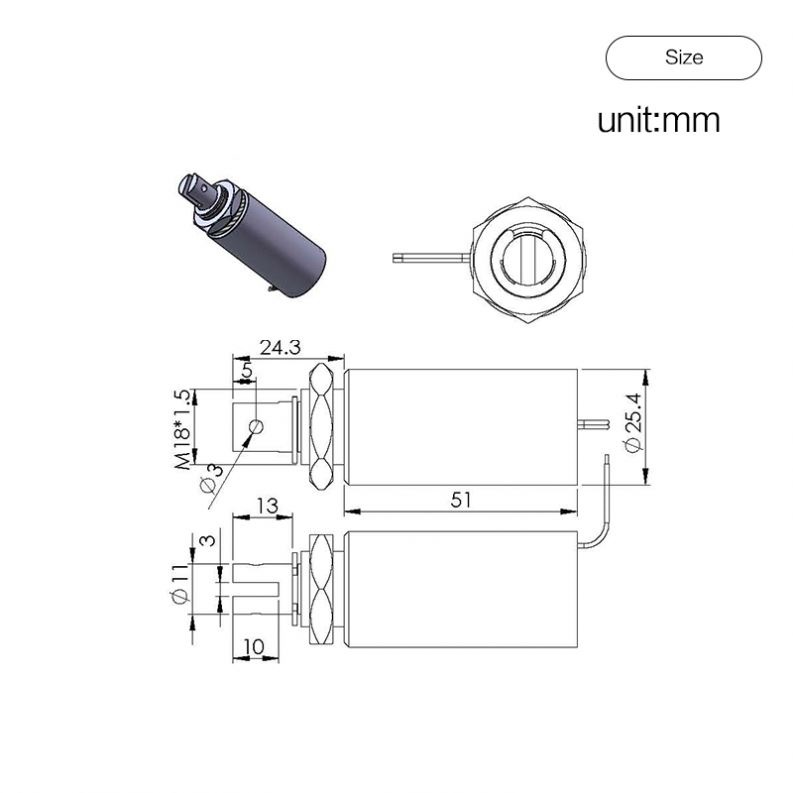 50% Duty Cycle Quick Closing Push Pull Tubular Solenoid