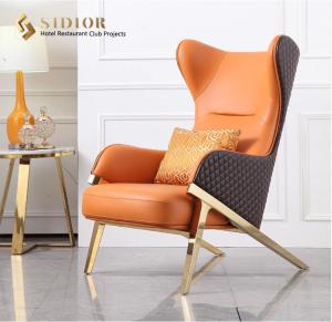 Quality Leisure Lounge Chair, Living Room Lounge Chair, Leather Lounge Chair, High Density Foam, PU Leather Upholstery wholesale