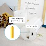 Yellow Light LED Pillar Candles For Home Decoration Battery 2 X AA Battery