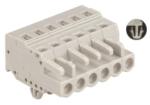 Spring-cage Clamp Terminal Female snap-in syle Pitch: 5.00mm/0.197 in