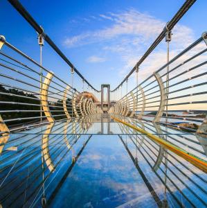 Quality Laminated Glass Bridge Walkway Safety Glass Connecting Walkway wholesale