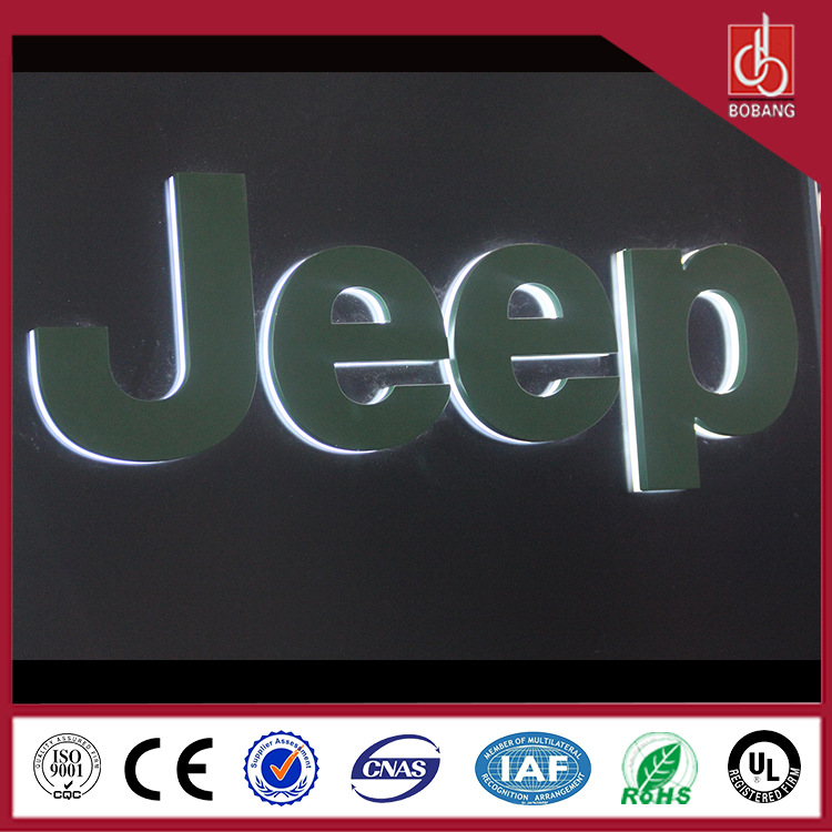 Customized 3D LED backlit acrylic letters sign