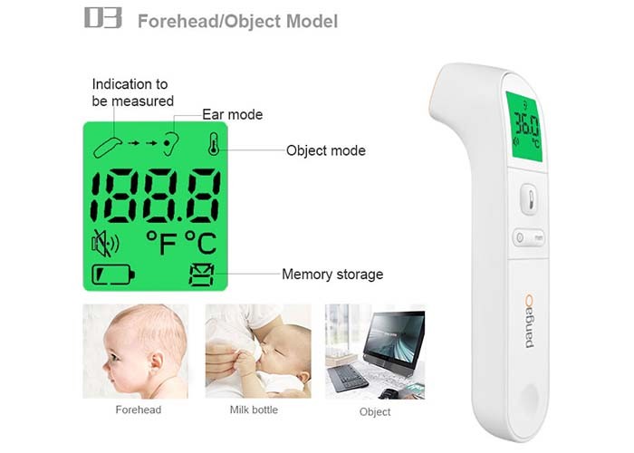 Medical Ir No Touch Infrared Thermometer 74g Without Battery 32 Times Record