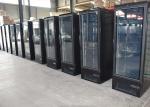 27" Single Glass Swing Door Merchandiser Freezer Black 110V 60HZ