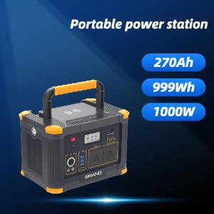Quality 999wh Portable Solar Generator Power Station Lithium LiFePO4 Battery 500W 1000W wholesale